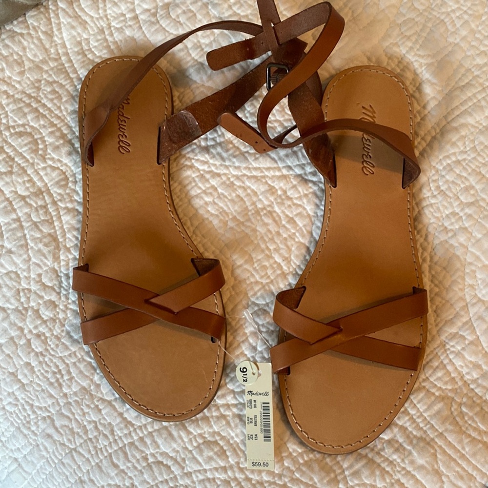 Madewell “The Boardwalk Ankle Wrap Sandal”